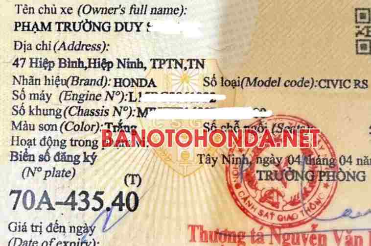 Honda Civic RS 1.5 AT 2023 Máy xăng đẹp long lanh